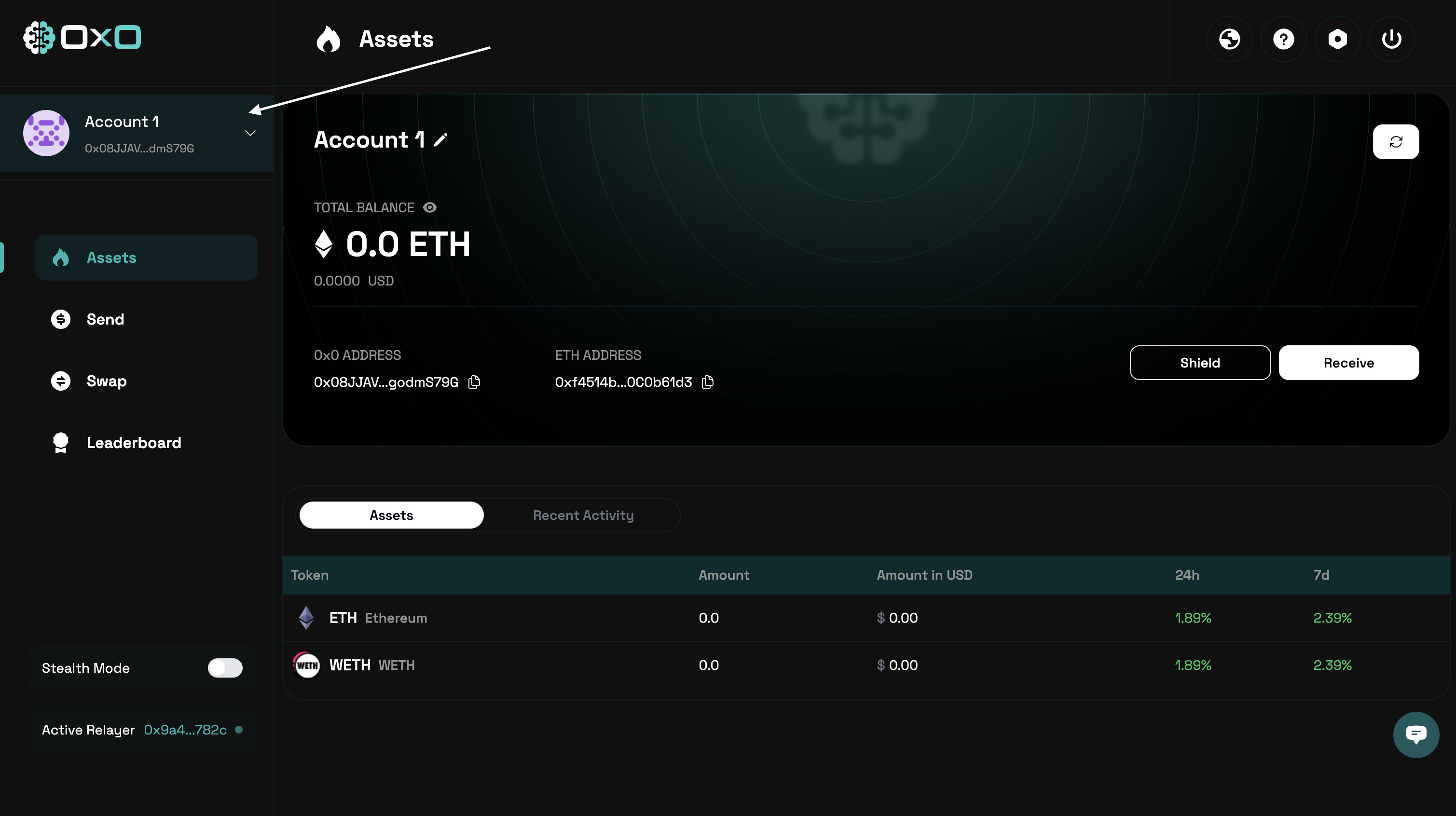 Import Wallet Example