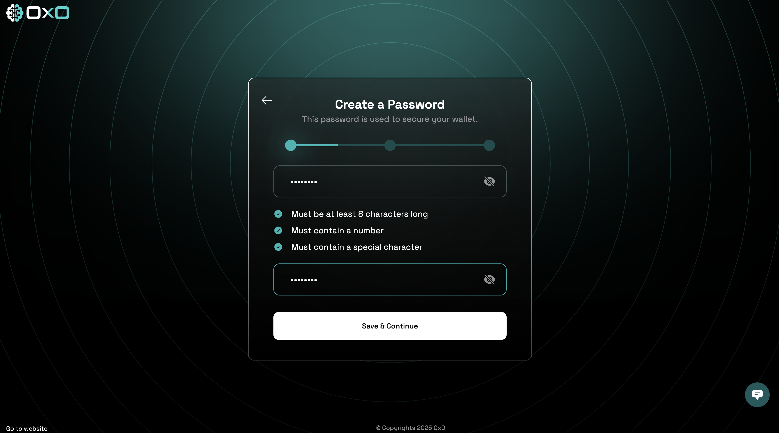Create Wallet