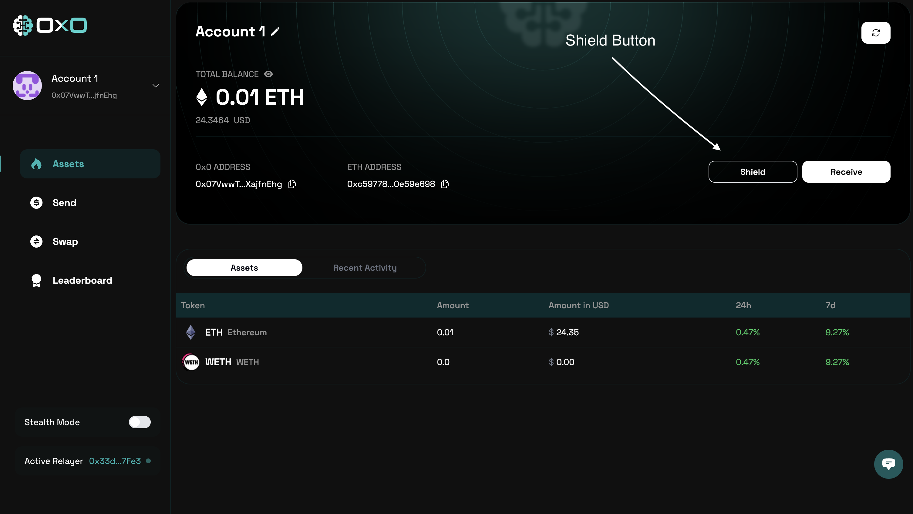 Shield Assets Example