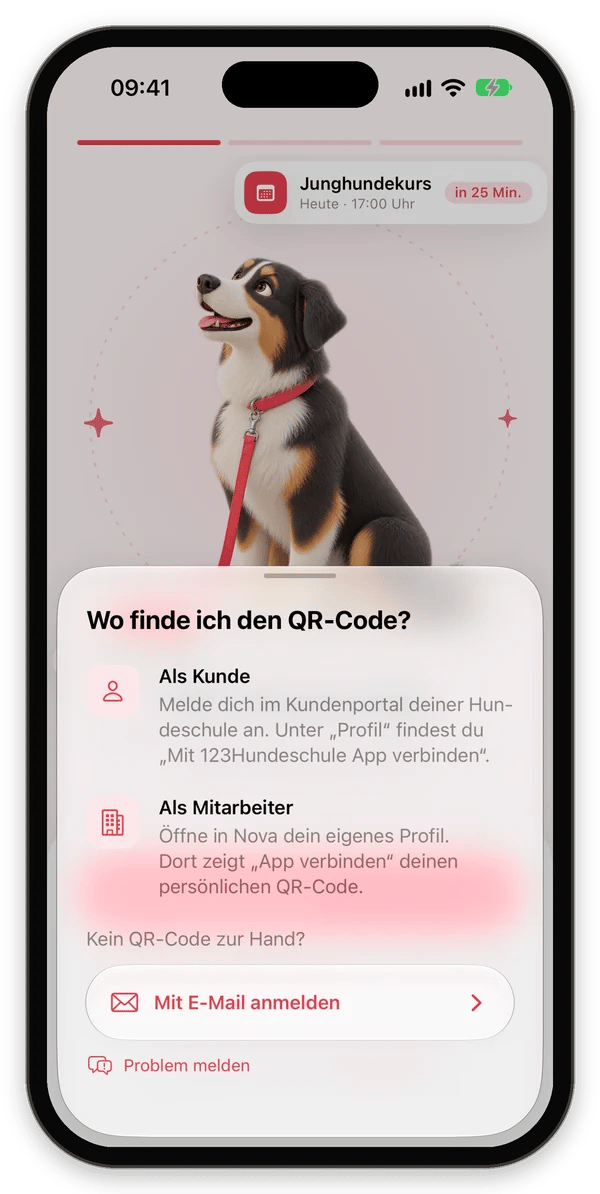 Hilfe-Fenster Wo finde ich den QR-Code mit Hinweisen für Kunden und Mitarbeiter