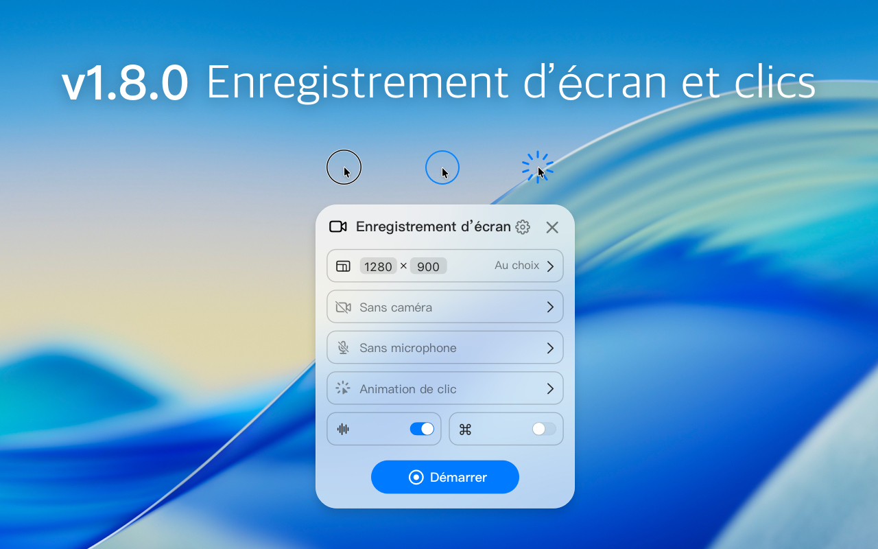 Nouveautés de la version v1.8.0