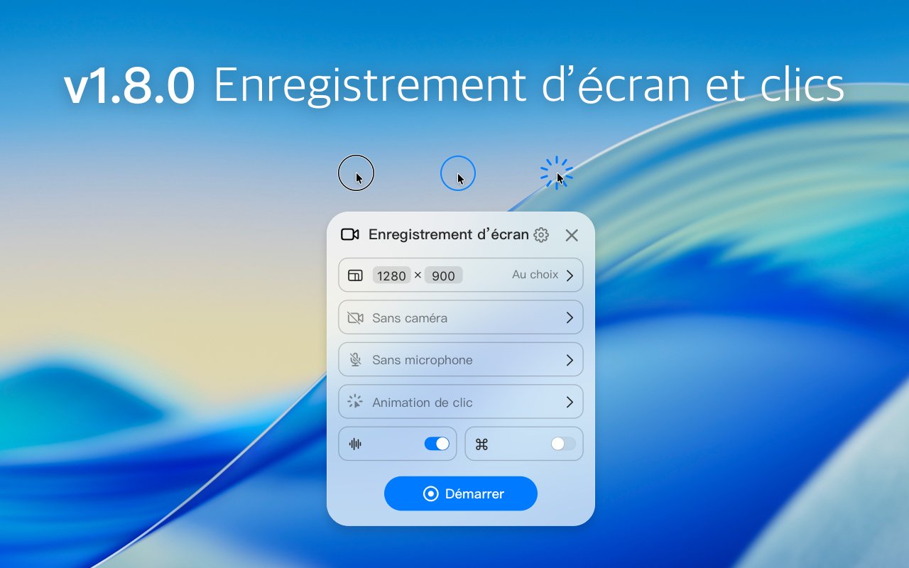 Nouveautés de la version v1.8.0