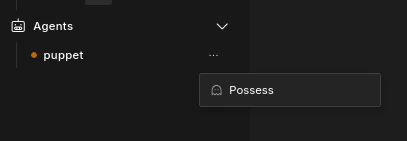 Possess agent dropdown