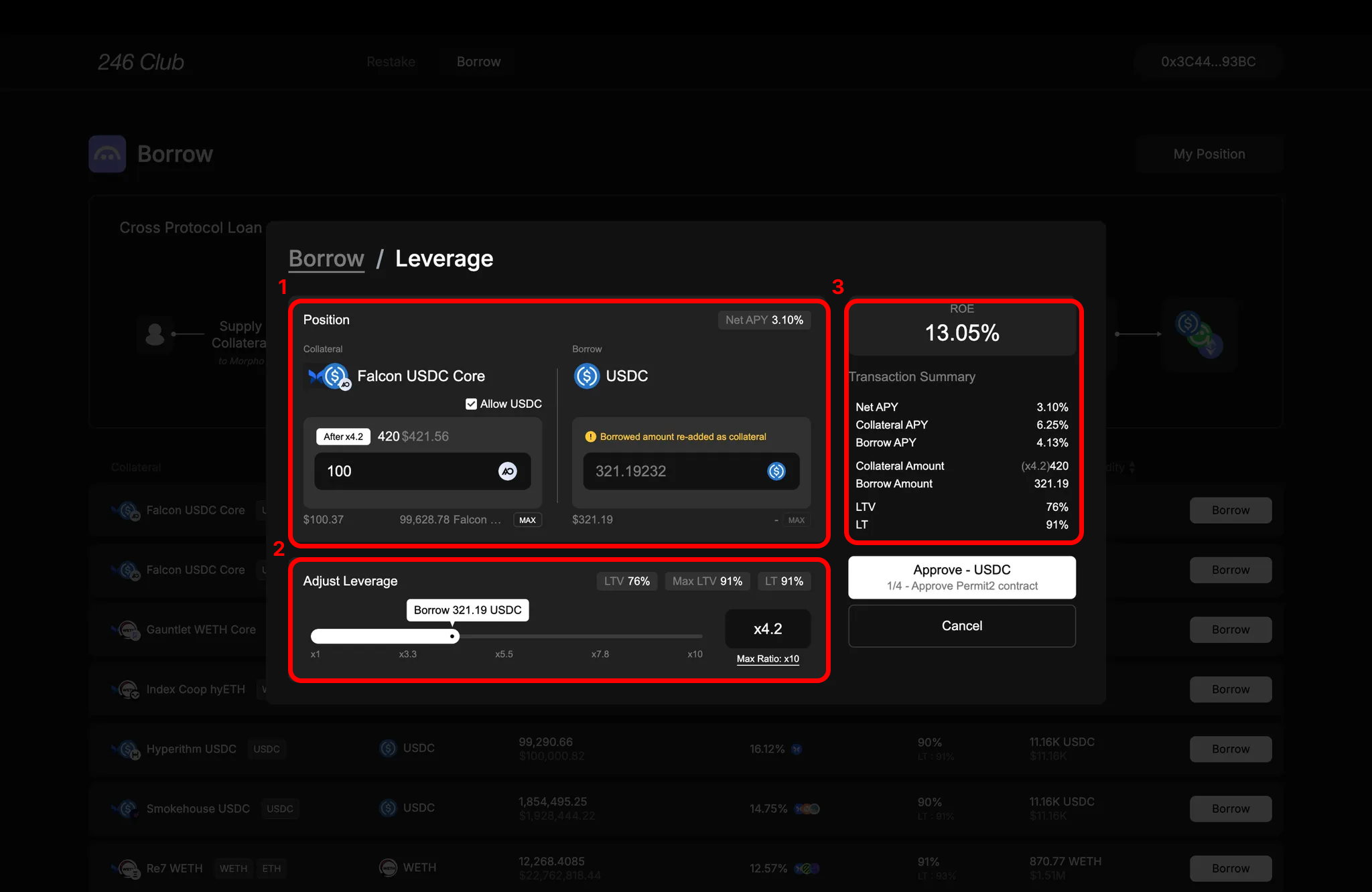 Leverage Modal