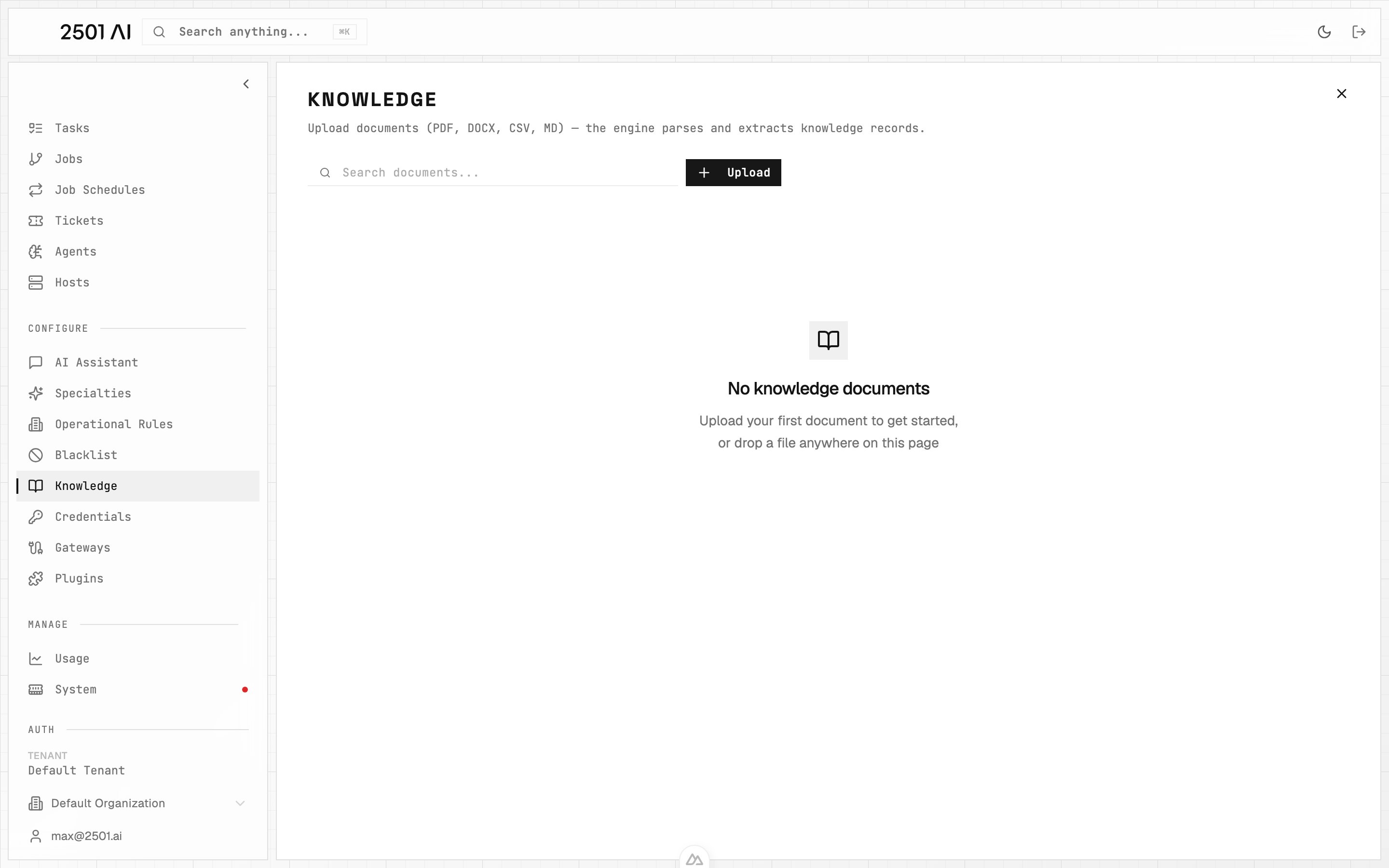 Knowledge page