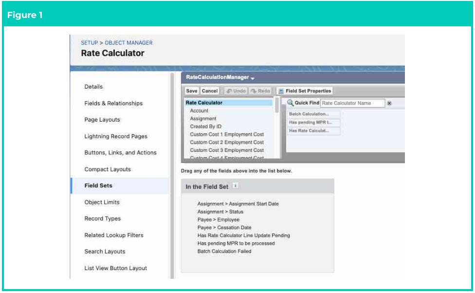 Screenshot from Field Sets - Administrator Guide