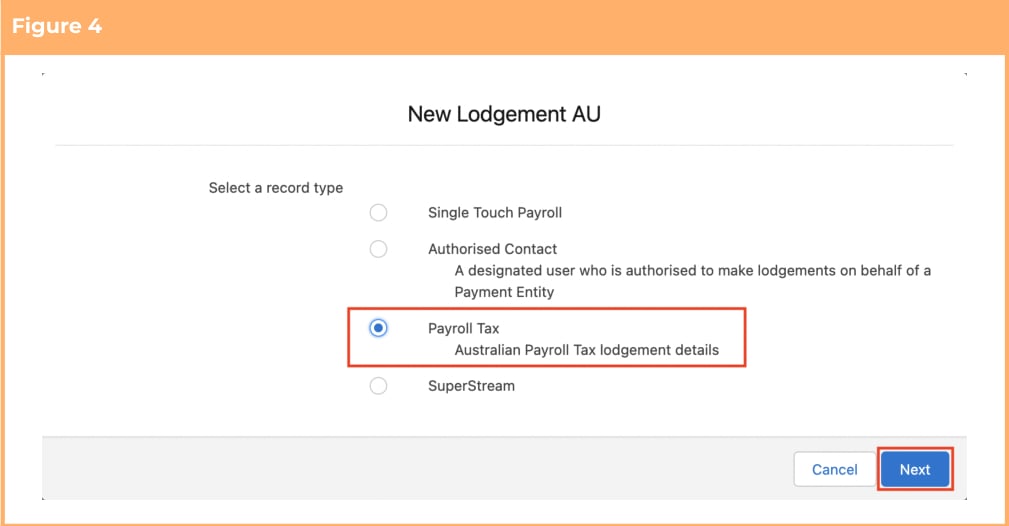 Screenshot from QRG Payroll Tax Lodgements