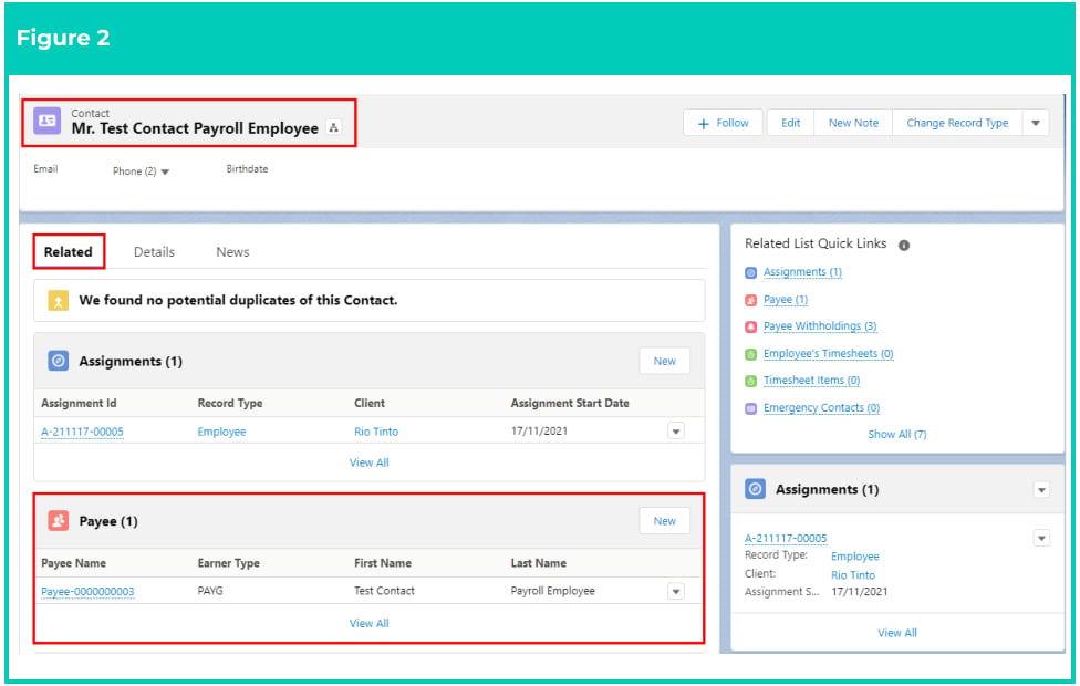 Screenshot from QRG Create a Payee Deduction - PAYG