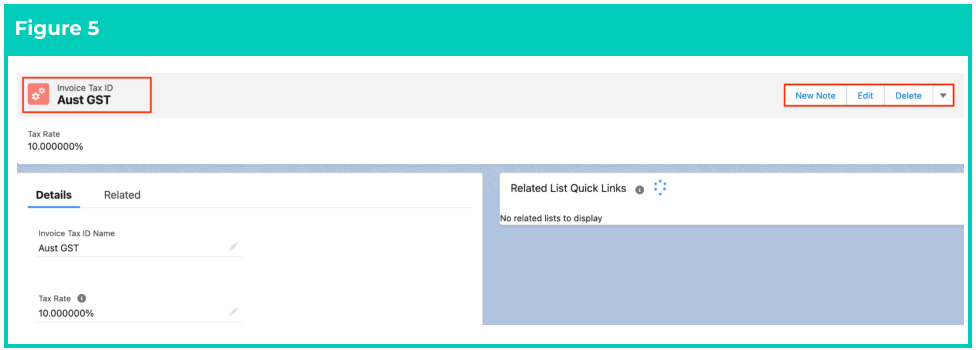 Screenshot from Create an Invoice Tax ID