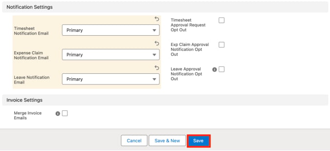 Screenshot from QRG Create a Contact - Client