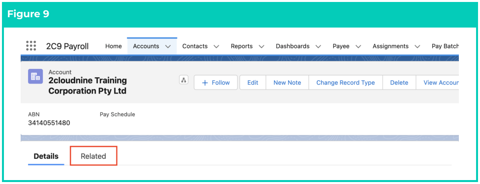 Screenshot from QRG Create a Pay Advice Template