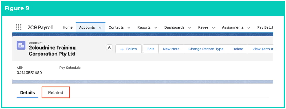 Screenshot from QRG Create a Pay Advice Template