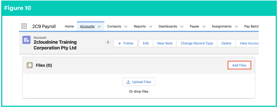 Screenshot from QRG Create a Pay Advice Template