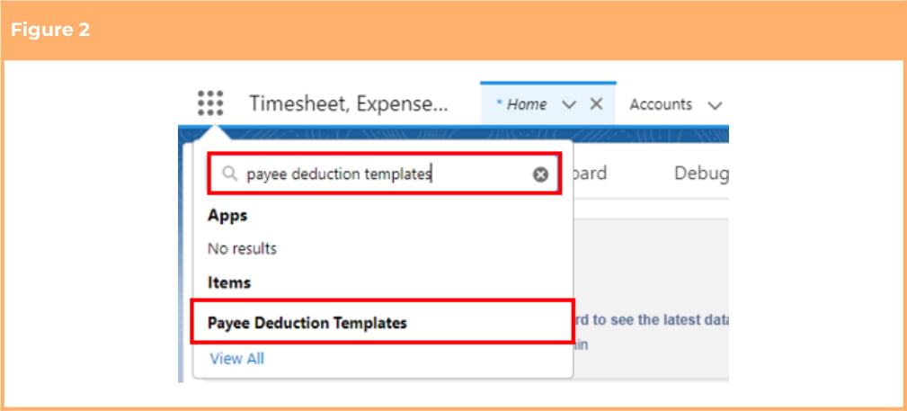Screenshot from QRG Create a Payee Deduction Template