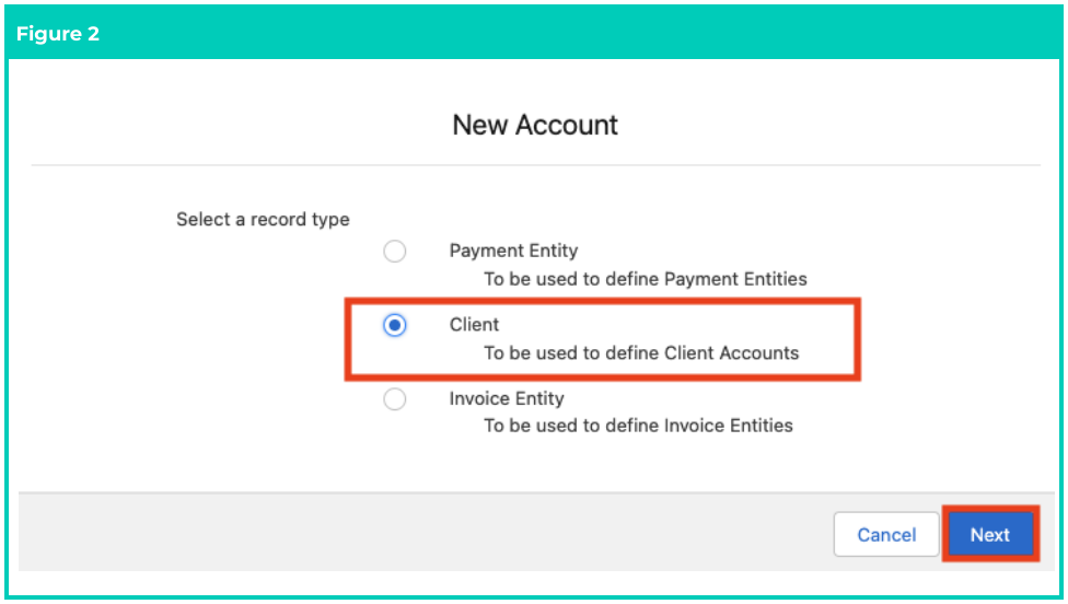 Screenshot from QRG Create an Account - Client