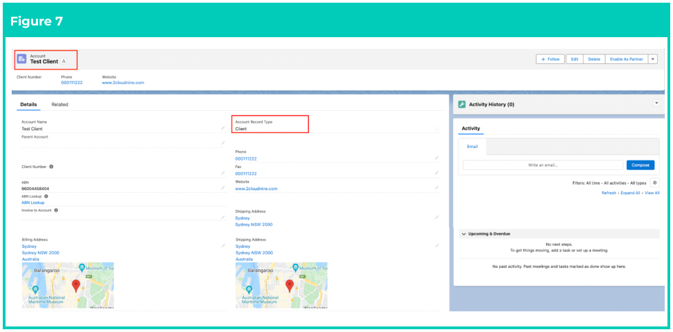 Screenshot from QRG Create an Account - Client