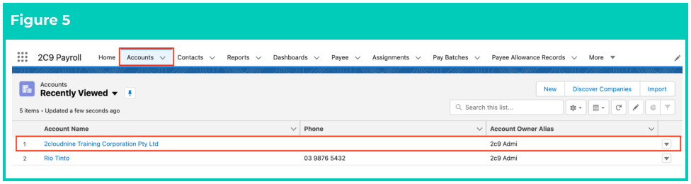 Screenshot from QRG Create an Account - Invoice Entity