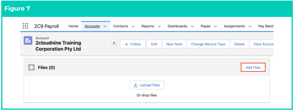 Screenshot from QRG Create an Account - Invoice Entity