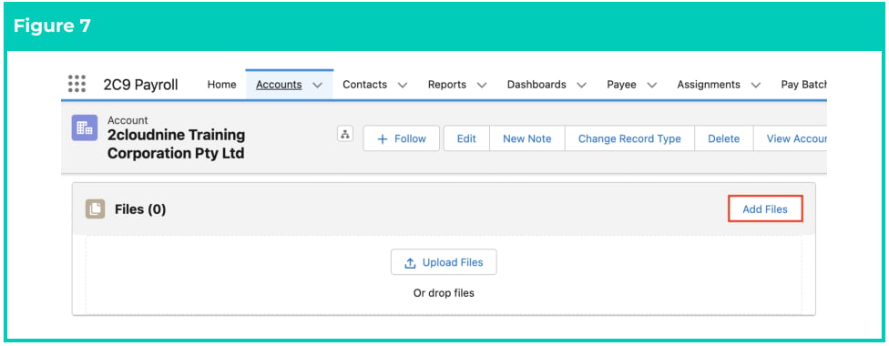 Screenshot from QRG Create an Account - Payment Entity
