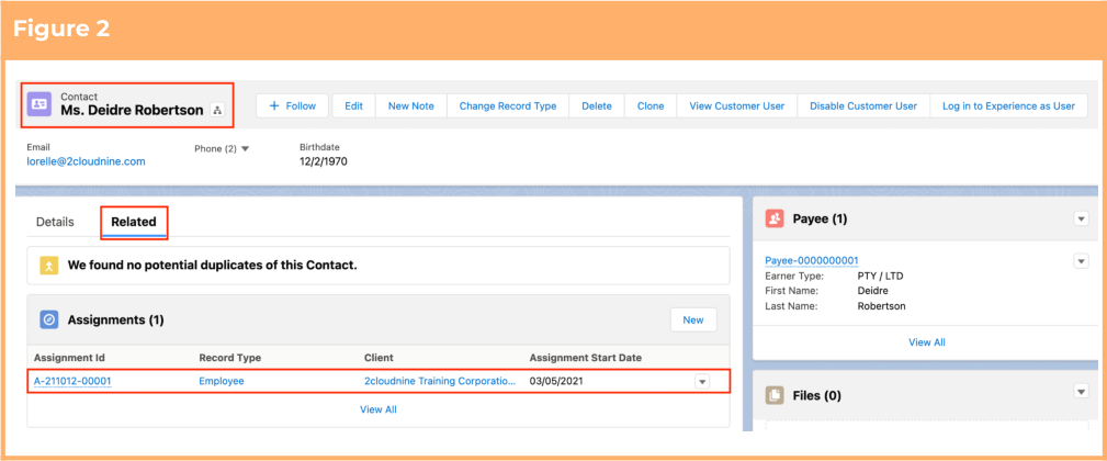 Screenshot from QRG Create an Assignment Rate record - Remuneration