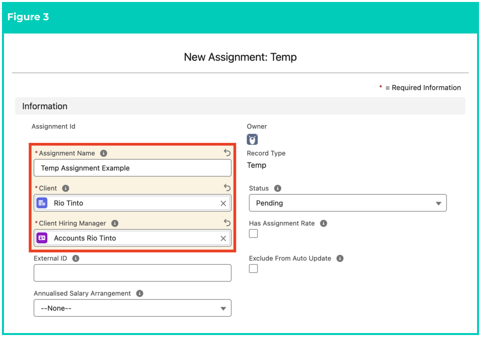 Screenshot from QRG Create an Assignment - Temp