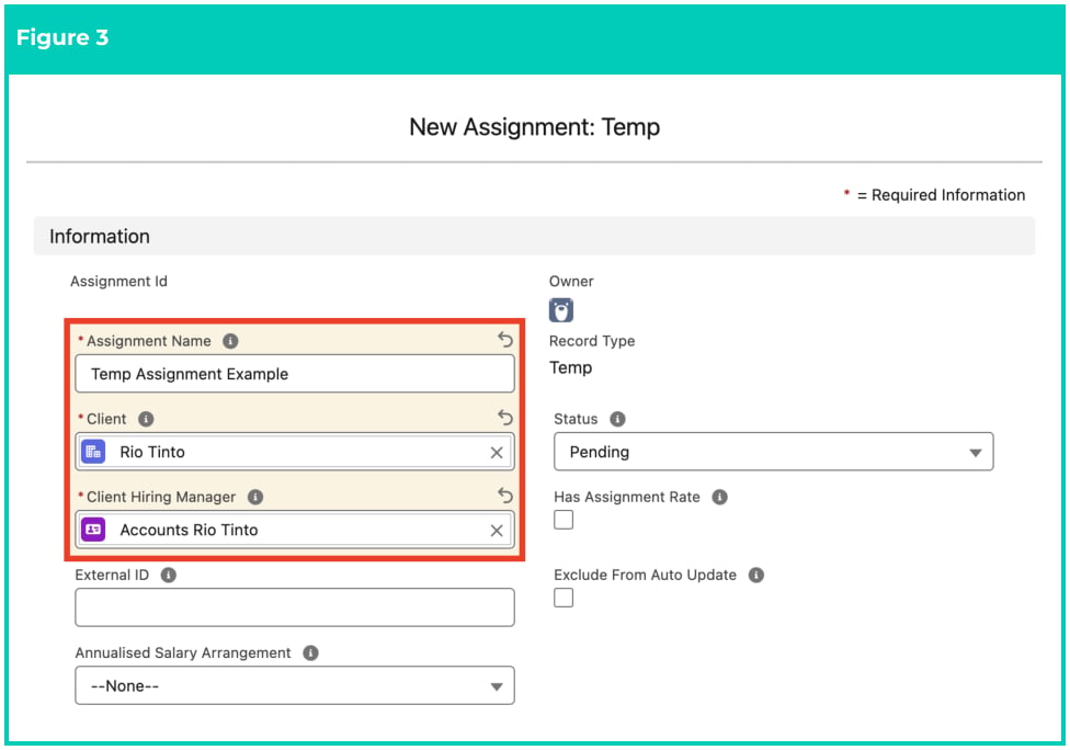 Screenshot from QRG Create an Assignment - Temp