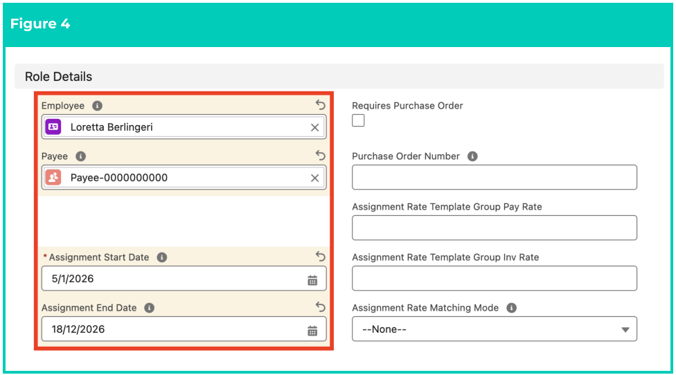 Screenshot from QRG Create an Assignment - Temp