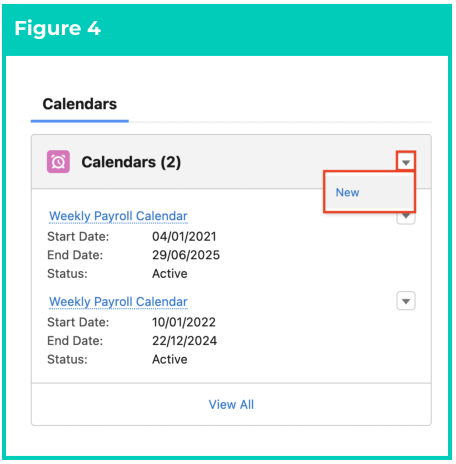 Screenshot from QRG Create Invoice Calendar & Calendar Periods
