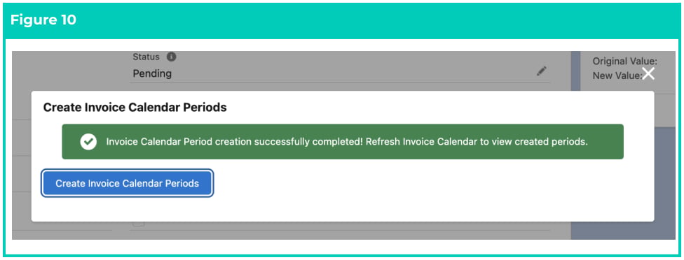 Screenshot from QRG Create Invoice Calendar & Calendar Periods