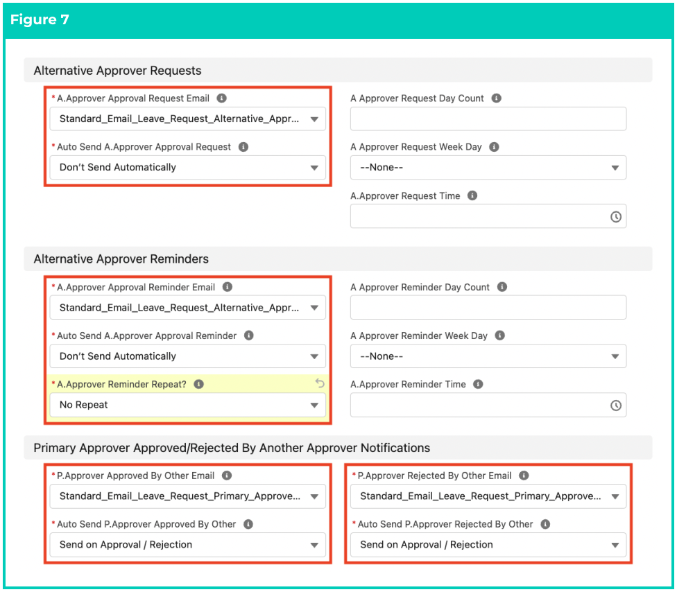 Screenshot from QRG Create Notification Settings - Leave