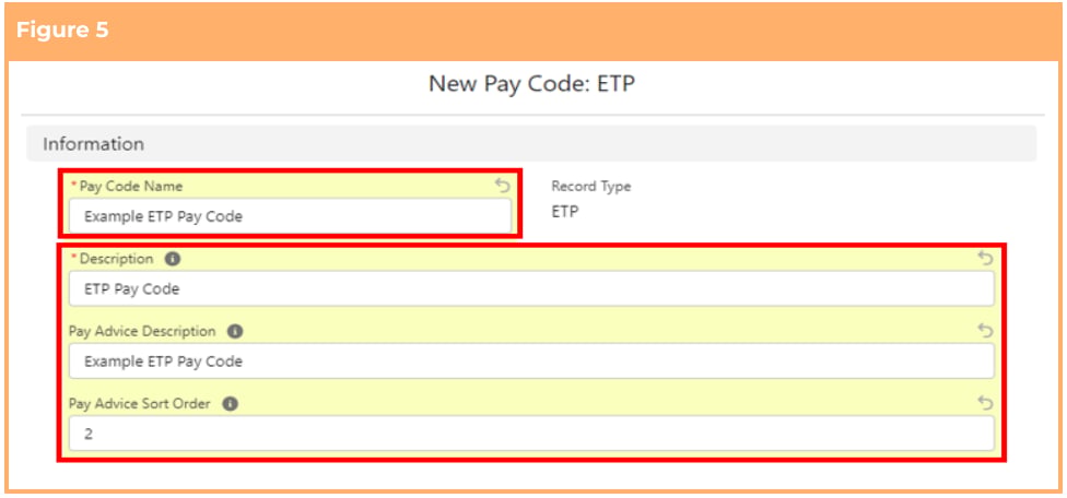 Screenshot from QRG Create Pay Codes - ETP Pay Codes