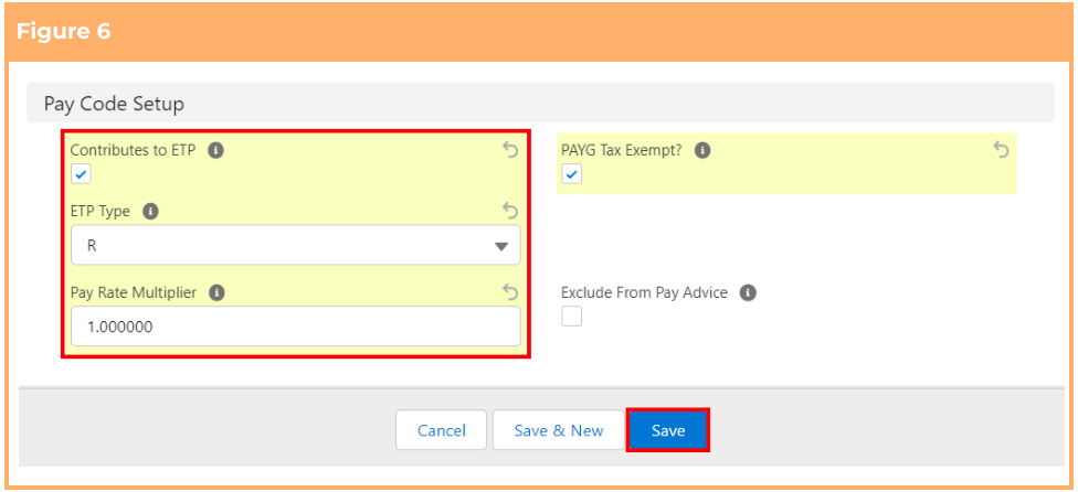 Screenshot from QRG Create Pay Codes - ETP Pay Codes