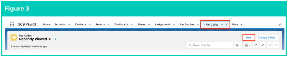 Screenshot from QRG Create Pay Codes - Lump Sum Pay Codes