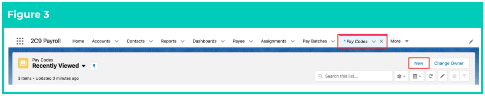 Screenshot from QRG Create Pay Codes - Lump Sum Pay Codes