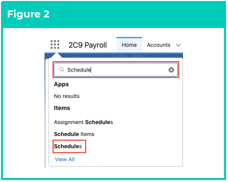Screenshot from QRG Create Pay Schedules