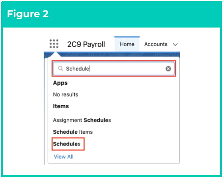 Screenshot from QRG Create Pay Schedules