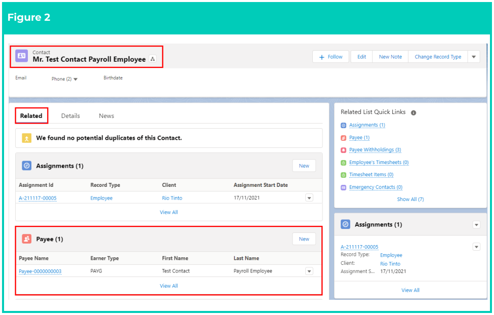 Screenshot from QRG Create Payee Withholdings - AU GST
