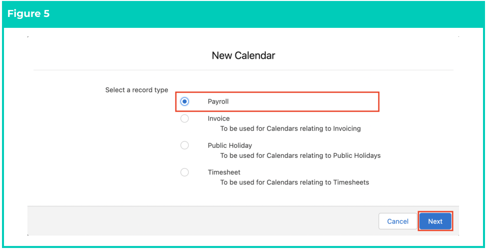 Screenshot from QRG Create Payroll Calendar & Calendar Periods