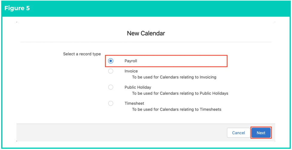 Screenshot from QRG Create Payroll Calendar & Calendar Periods