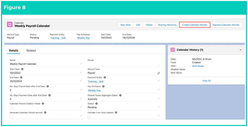 Screenshot from QRG Create Payroll Calendar & Calendar Periods