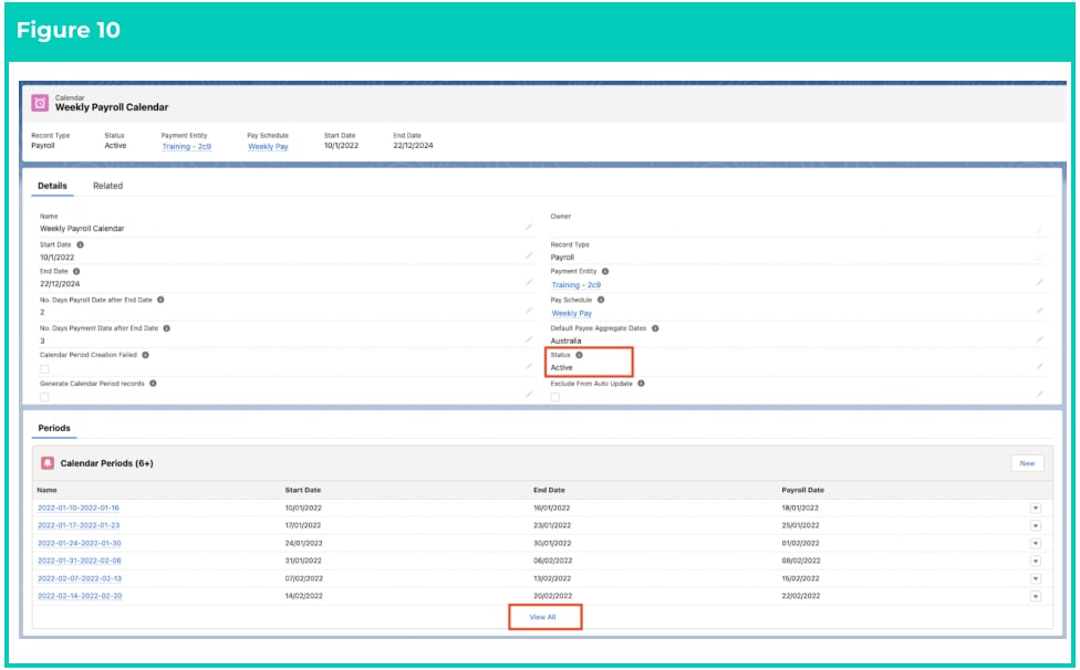 Screenshot from QRG Create Payroll Calendar & Calendar Periods
