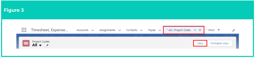 Screenshot from QRG Create Project Codes