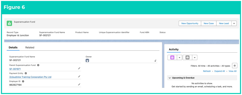 Screenshot from QRG Create Superannuation Fund - Employer ID Junction