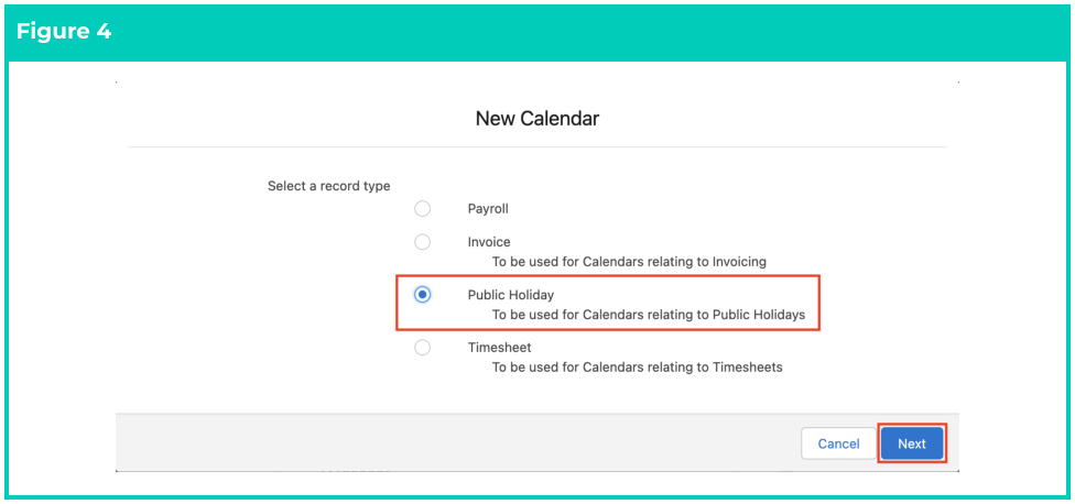 Screenshot from QRG Creating and Maintaining Public Holiday Calendars