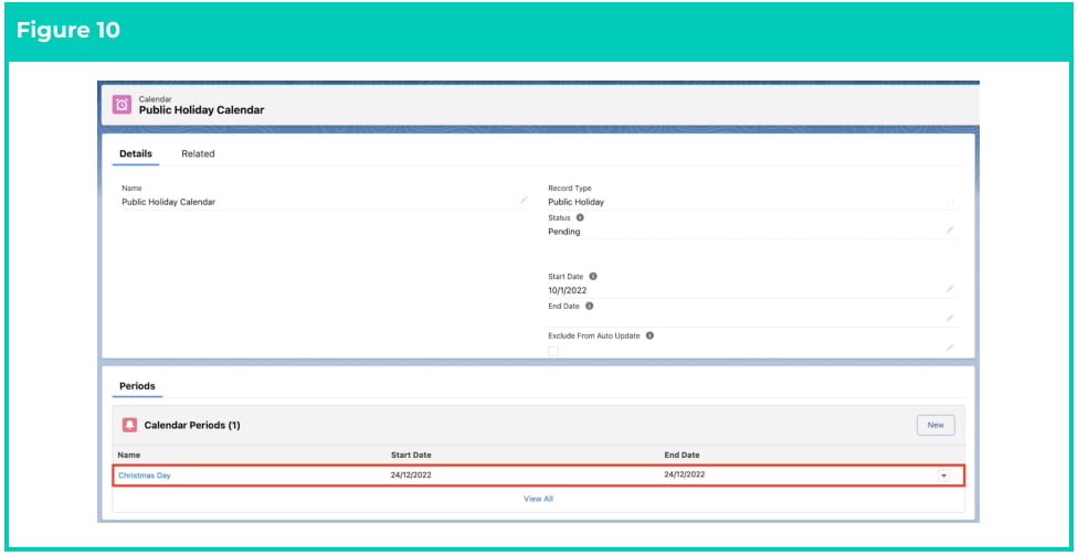 Screenshot from QRG Creating and Maintaining Public Holiday Calendars
