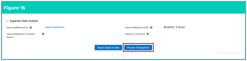 Screenshot from QRG Create an Expense Claim as a Payroll User