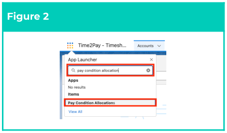 Figure 2: screenshot for QRG Field Service Extension - Create Pay Condition Allocations