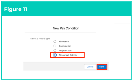 Figure 11: screenshot for QRG Field Service Extension - Create Pay Conditions