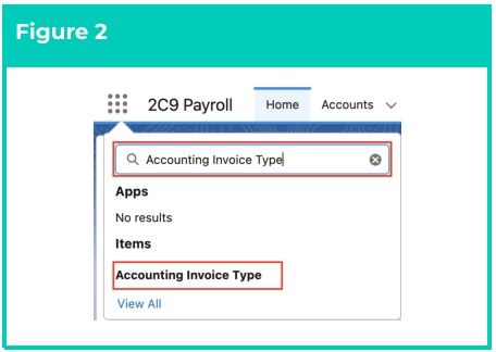 Screenshot from QRG Accounting Invoice Type