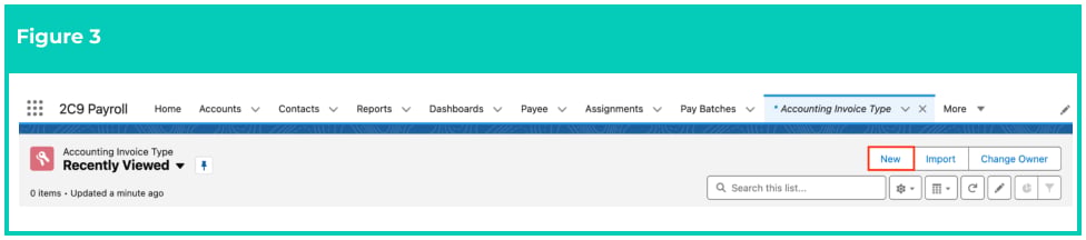 Screenshot from QRG Accounting Invoice Type